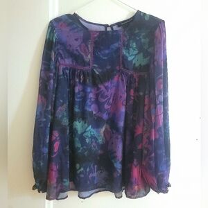 French Connection purple blouse